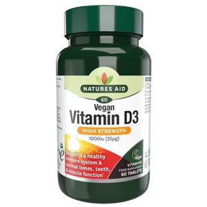 Natures Aid Vegan Vitamin D3 1000iu (25ug) product image