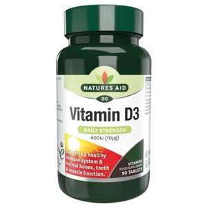 Natures Aid Vitamin D3 400iu (10ug) product image