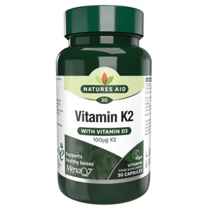 Natures Aid Vitamin K2 (100ug) MenaQ7 (with Vitamin D3) product image