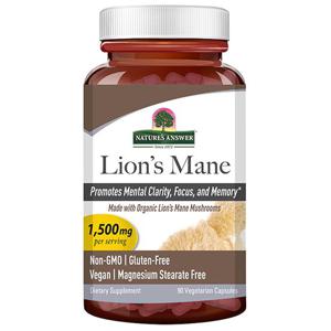 NATURES ANSWER - Lion's Mane 1500 mg 90 vegetabiliska kapslar produkt bild