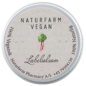 Naturfarm Vegan Lipbalm Rabarber - 10 ml. produktbillede