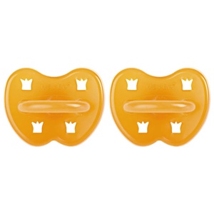 Naturgumminapp - Krona Rund - 0-3 mån 2-pack - Hevea produkt bild