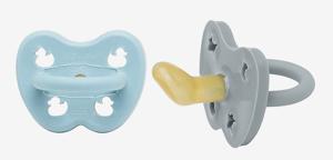 Naturgumminapp - Maya Blue & Pop of Green 3-36 mån Ortodontisk 2-pack - Hevea produkt bild