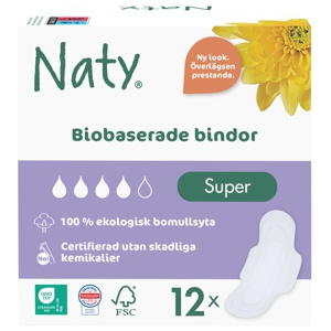 Naty Binda Super 12 st produkt bild