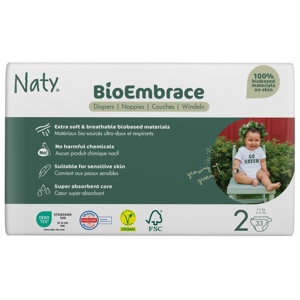 Naty BioEmbrace Blöjor Storlek 2, 33 st produkt bild