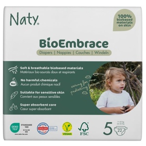 Naty BioEmbrace Blöjor Storlek 5, 22 st produkt bild