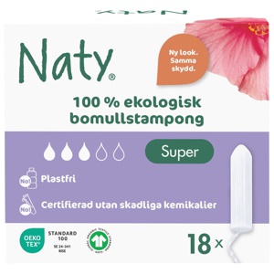 Naty Tampong Super 18 st produkt bild