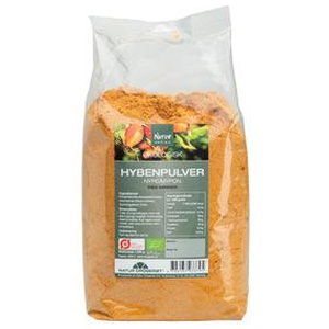 ND Hyben pulver fint m. kerner Ø 1 kg. produktbillede