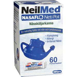 NeilMed NasaFlo Nässköljarkanna med 60 saltpåsar produkt bild