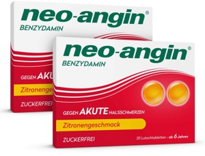 neo-angin 2,68 mg Benzydamin gegen akute Halsschmerzen Lutschtabletten Zitrone, 40 St Produktbild