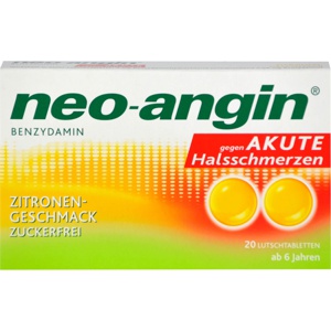 NEO-ANGIN Benzydamin akute Halsschmerzen Zitrone Produktbild