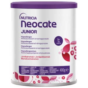 Neocate junior pulver jordbærsmak 400 g produktbilde
