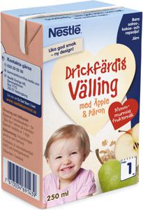Nestlé Drickfärdig Välling Äpple & Päron 12 månader 250 ml produkt bild