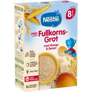Nestlé Mild Fullkornsgröt med Mango & Banan 8m 410 g produkt bild