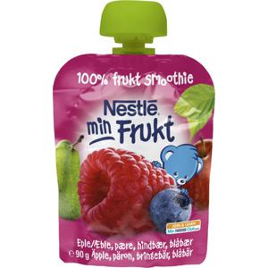 Nestlé Min Frukt Äpple Päron Hallon 90 g produkt bild