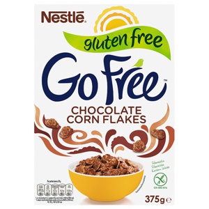 Nestle Glutenfri Choco Corn Flakes 375 g produktbillede