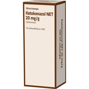 Ketokonazol NET, schampo 20 mg/g, 120 ml produkt bild