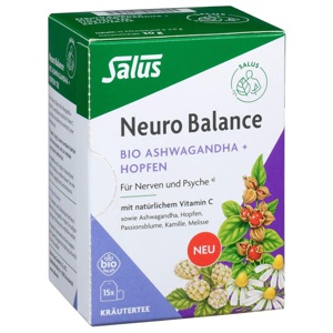 NEURO BALANCE Bio Ashwagandha+Hopfen Tee Salus Produktbild