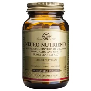 Neuro-Nährstoffe 60 pflanzliche Kapseln Solgar Produktbild