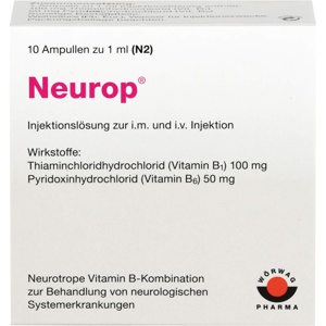 Neurop Injektionslösung Ampullen 10X1 ml Ampullen Produktbild