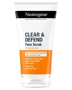 Neutrogena Clear & Defend Facial Scrub 150 ml produktbillede