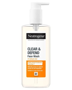 Neutrogena Clear & Defend 2 % Salicylic Acid Face Wash 200 ml Produktbild
