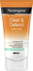 Neutrogena® Clear & Defend 1 % Salicylic Acid 2-in-1 Wash-Mask 150 ml produkt bild