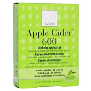 New Nordic Apple Cider tabletid 600mg N60 toote pilt