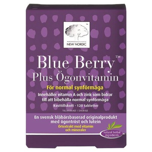 New Nordic Blue Berry 120 tabletter produkt bild