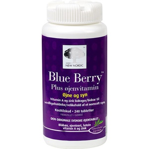 New Nordic Blue Berry plus Øjenvitamin 240 tabletter produktbilde