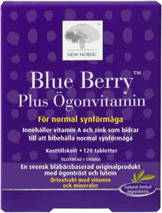 New Nordic Blue Berry Plus Ögonvitamin 120 tabletter produkt bild
