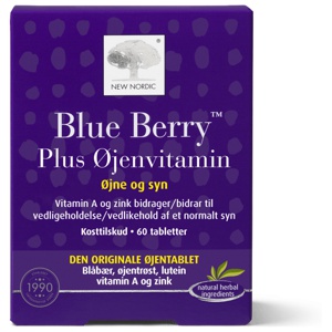 New Nordic Blue Berry plus Øyevitamin 60 stk produktbilde