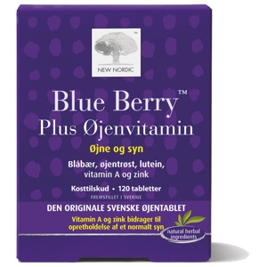New Nordic Blue Berry Plus Øyevitamin   120 tabletter produktbilde