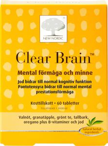 New Nordic Clear Brain, 60 tabl produkt bild