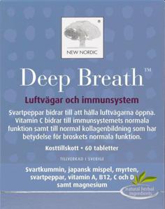 New Nordic Deep Breath 60 tabletter produkt bild