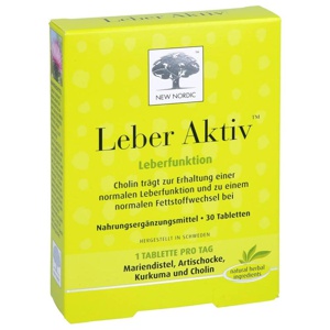NEW NORDIC Leber Aktiv 30 St Tabletten Produktbild