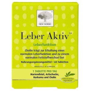 NEW NORDIC Leber Aktiv 60 St Tabletten Produktbild