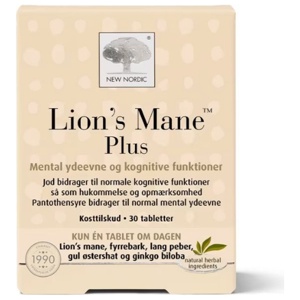 New Nordic Lion's Mane Plus   30 tabletter produktbilde