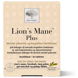 New Nordic Lion's Mane Plus 30stk produktbilde