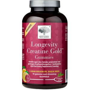 New Nordic Longevity Creatine Gold Gummies 90 stk. produktbillede