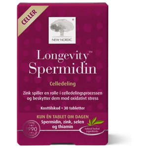 New Nordic longevity spermidin 30 tabletter produktbilde