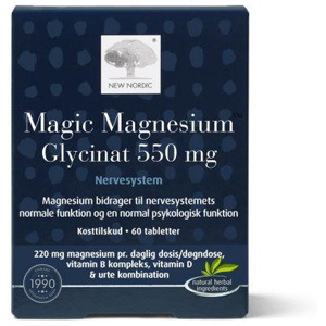 New Nordic Magic Magnesium Glycinat 550 mg N60 toote pilt
