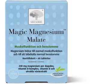 New Nordic Magic Magnesium Malate 60 tabletter produkt bild