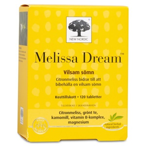 New Nordic Melissa Dream 120 tabletter produktbillede