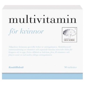 New Nordic Multivitamin Kvinna 90 tabletter produkt bild
