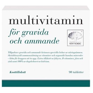 New Nordic Multivitamin för gravida och ammande 90 st produkt bild