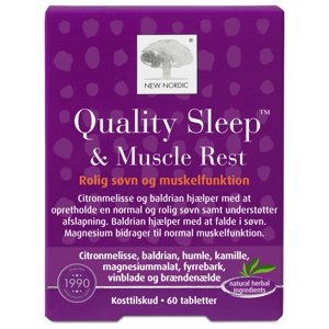 New Nordic Quality Sleep & Muscle Rest - 60 tabl. produktbillede