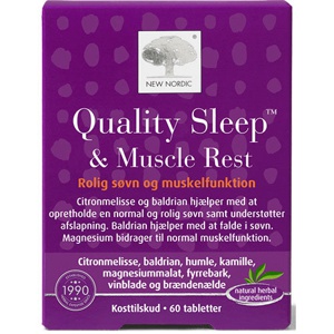 New Nordic Quality Sleep & Muscle Rest – 60 tabletter   Søvn & muskler produktbilde
