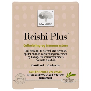 New Nordic Reishi Plus   30 tabletter produktbilde