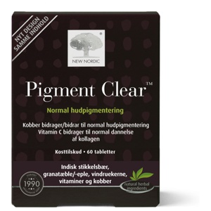 New Nordic Pigment Clear 60 tabletter produktbilde